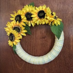 Handmade Sunflower Wreath